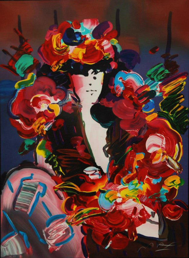 Brown Lady by Peter Max, 1991 lithograph
