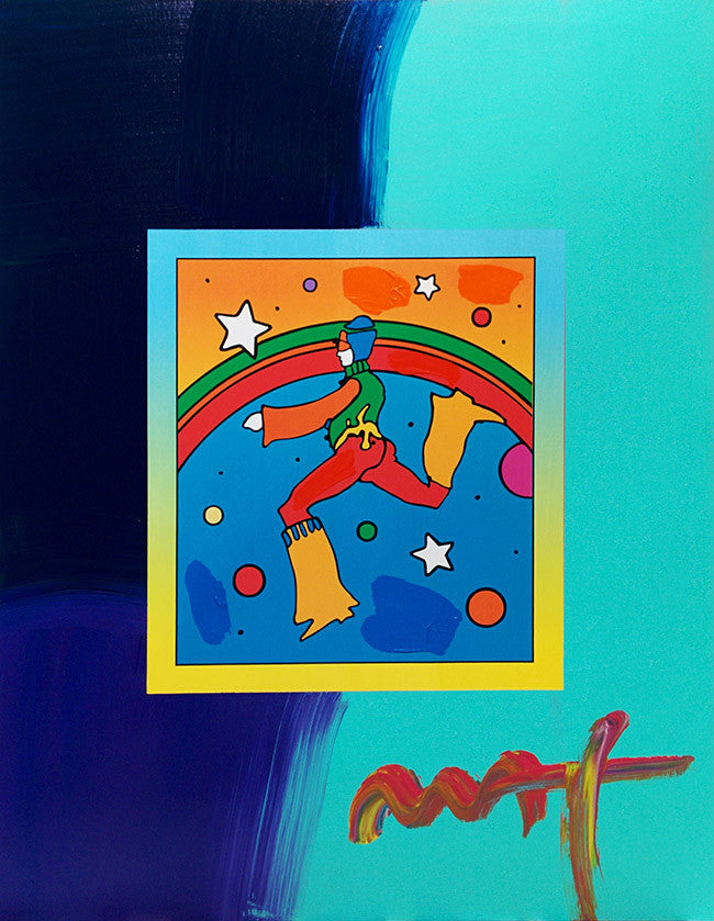 COSMIC JUMPER (OVERPAINT) BY PETER MAX