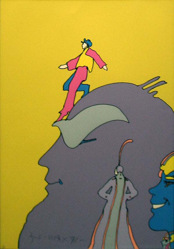 Stepping Down (1970'S) by Peter Max, 1971 serigraph