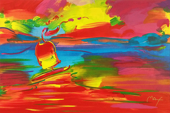 Stormy Sail by Peter Max, 1993 serigraph