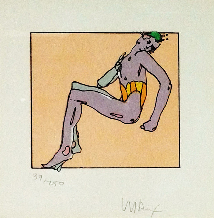 Waking Up (1970'S) by Peter Max, 1973 lithograph — detail 2