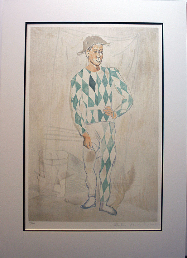 Arlequin En Pied by Marina Picasso, 1982 lithograph