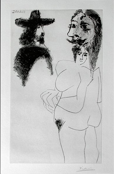 Beau Gentilhomme Espagnol Et Femme by Pablo Picasso, 1968 aquatint