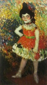 La Danseuse Naime from Barcelona Suite) by Pablo Picasso, 1966 offset lithograph on Arches — detail 3