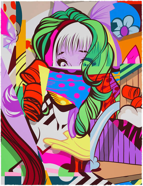 Doll (Green) by Pose by Artists Misc., 2017 screenprint