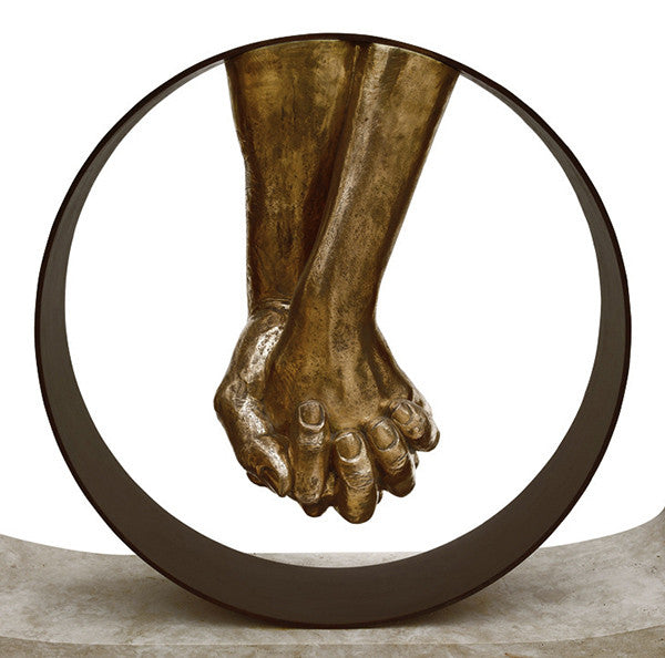 Love by Lorenzo Quinn by Artists Misc., bronze and corteen steel