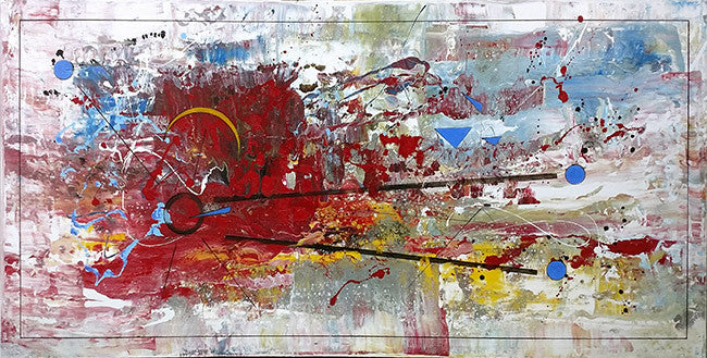 Mod Work II by Al Razza, 2017 mixed media on canvas