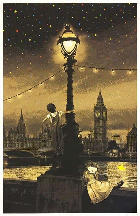 When You Wish Upon a Star-london by Roamcouch, 2013 screenprint