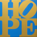 HOPE (BLUE / GOLD) BY ROBERT INDIANA