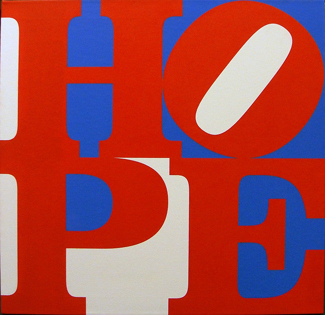 Hope (R/B/W) by Robert Indiana