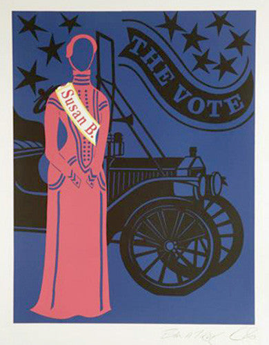 The Susan B. Anthony by Robert Indiana, 1977 lithograph on Arches paper