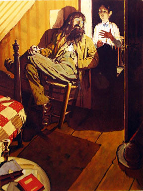 When I Lit My Candle by Norman Rockwell, lithograph