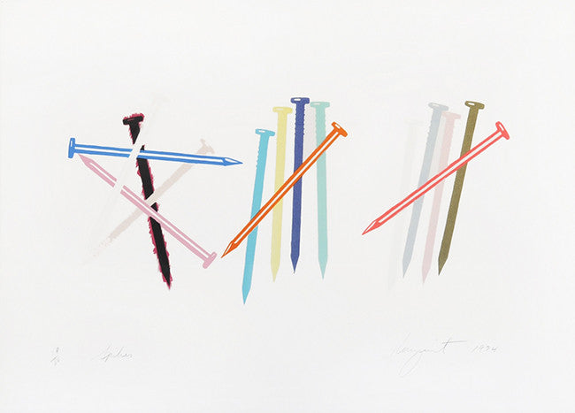 Spikes by James Rosenquist, 1974 embossed lithograph