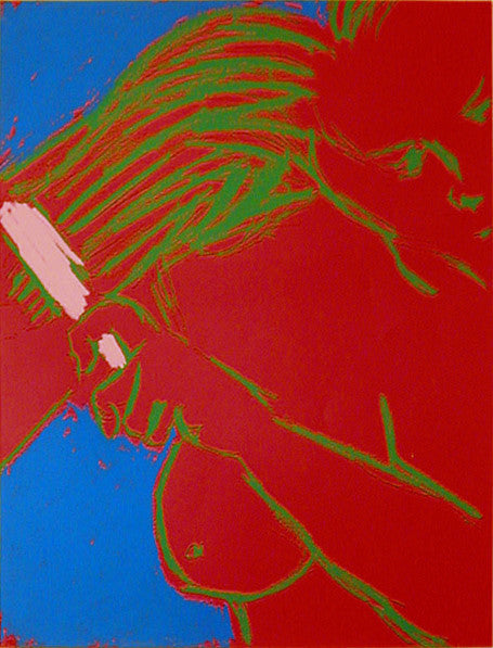 Women Brushing Her Hair by George Segal, 1965 screenprint