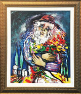 Le Mandiant Fleuri by Raya Sorkine by Artists Misc., 1991 oil on canvas