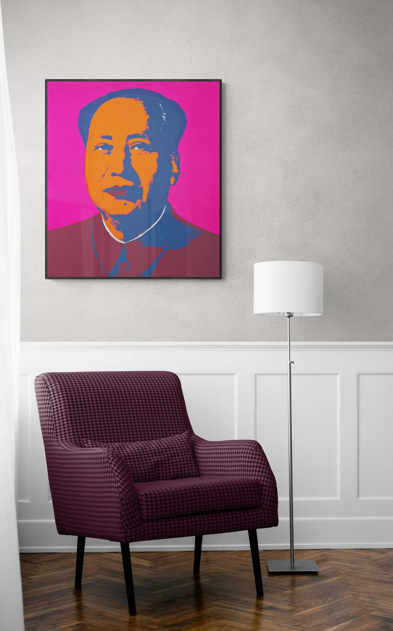 Mao (Pink) by Sunday B. Morning, 1972 screenprint — detail 2