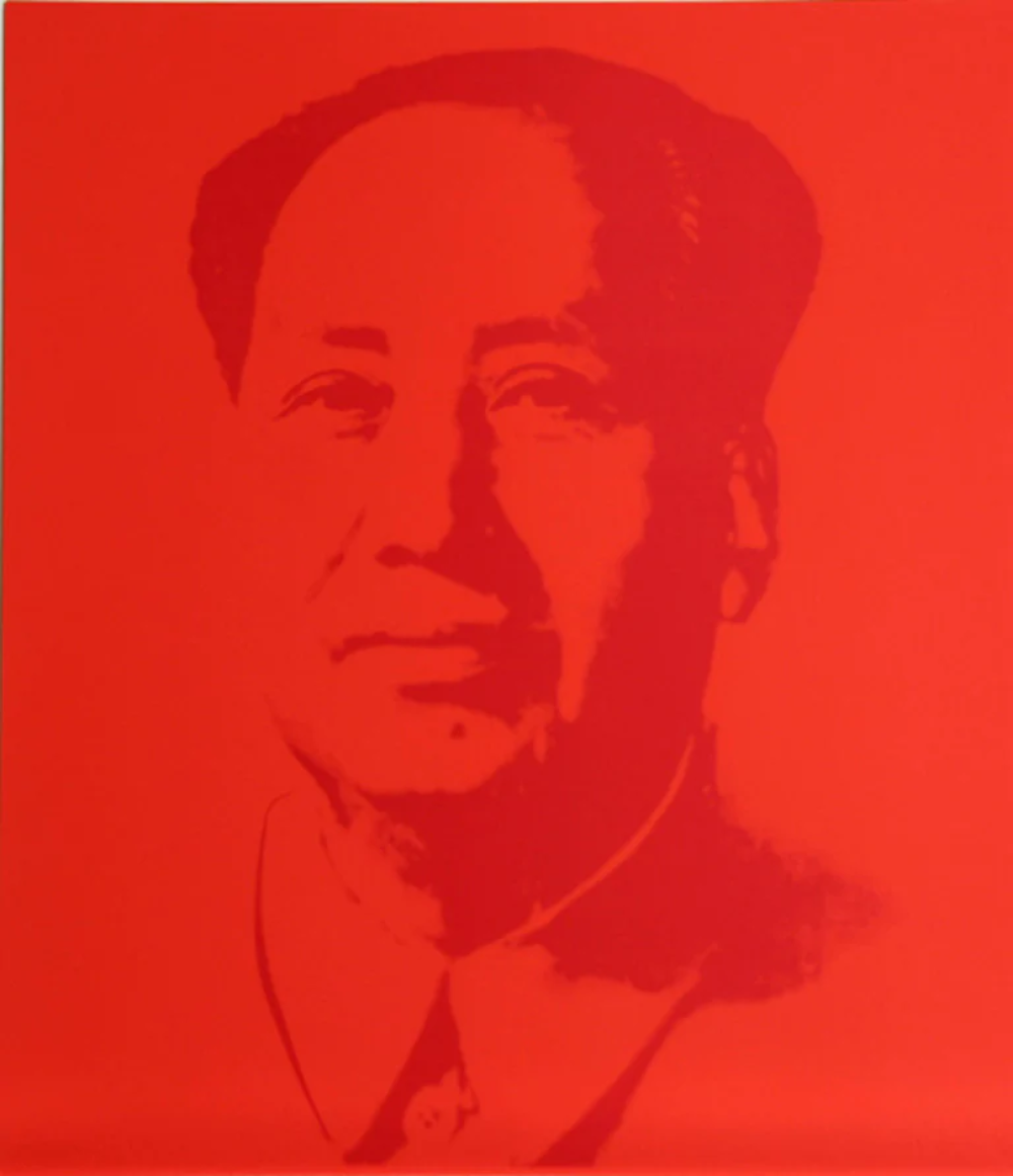 Mao (Red) by Sunday B. Morning, 1972 screenprint — detail 2