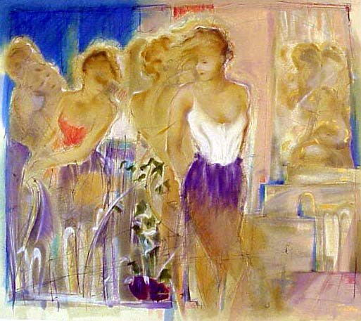 Morphius III by Jane Treby, serigraph, on canvas