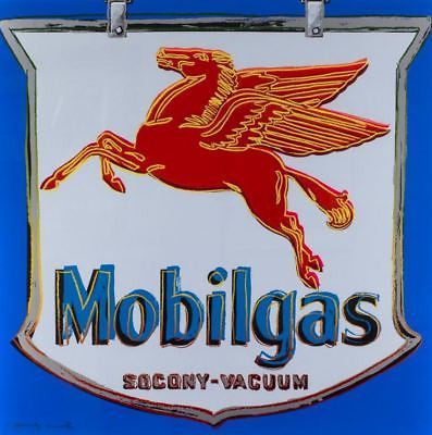 Ads: Mobilgas FS II.350 by Andy Warhol, 1985 screenprint on Lenox museum board
