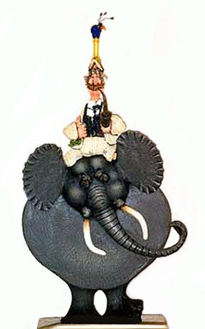 Dr. Livingston, I Presume by Todd Warner, 1999 sculpture