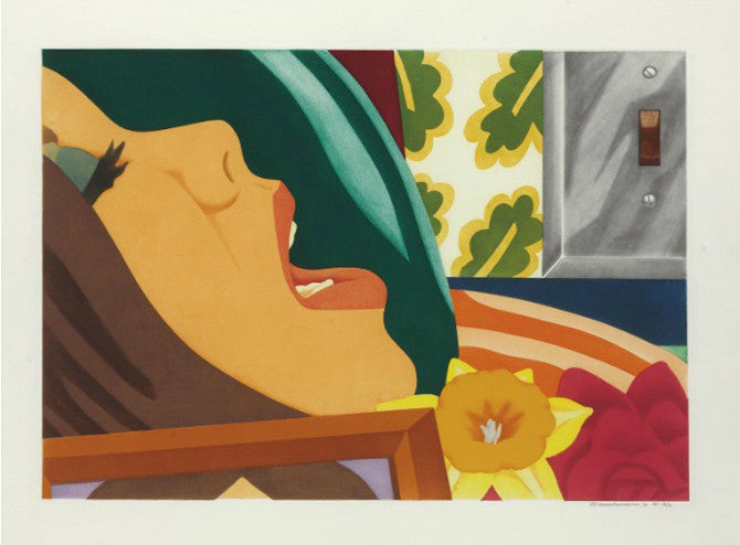 Bedroom Face by Tom Wesselmann, 1977 aquatint on Arches paper