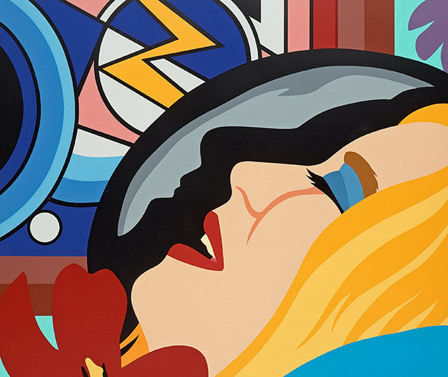 Bedroom Face with Lichtenstein by Tom Wesselmann, 1994 silkscreen