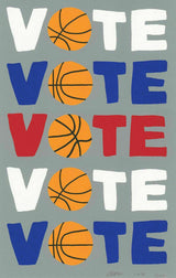 Vote by Jonas Wood by Artists Misc., 6-color silkscreen on Coventry rag paper edition — detail 2