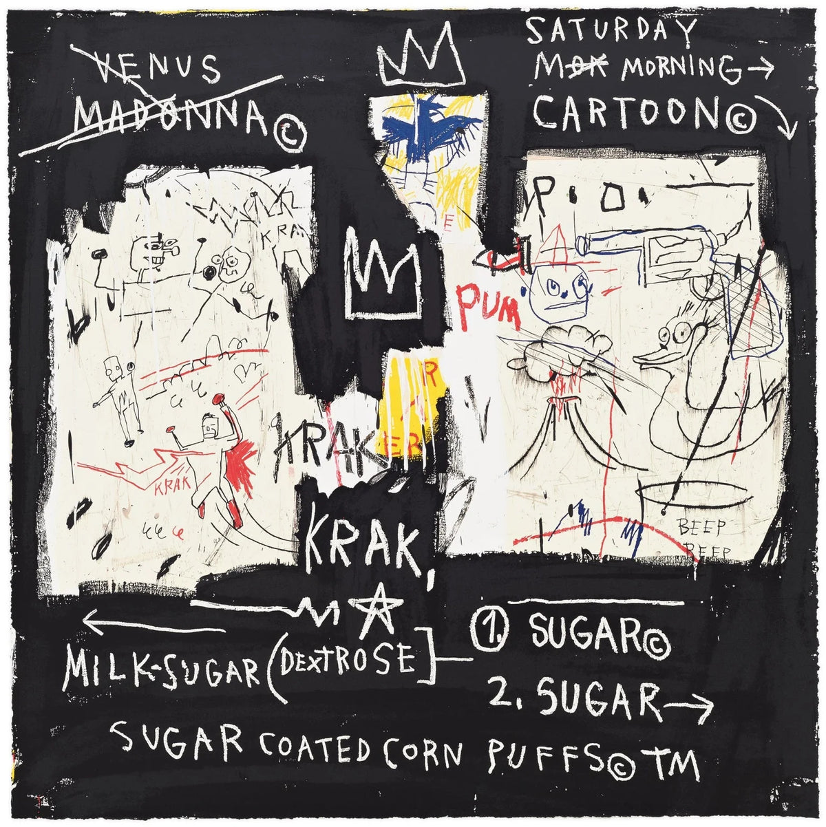 Superhero: a Panal of Experts by Jean-michael Basquiat, 1982 screen print