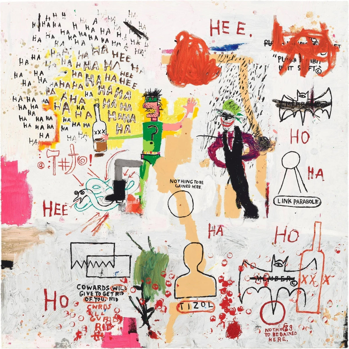 Superhero: Riddle Me This, Batman by Jean-michael Basquiat, 1982 screen print