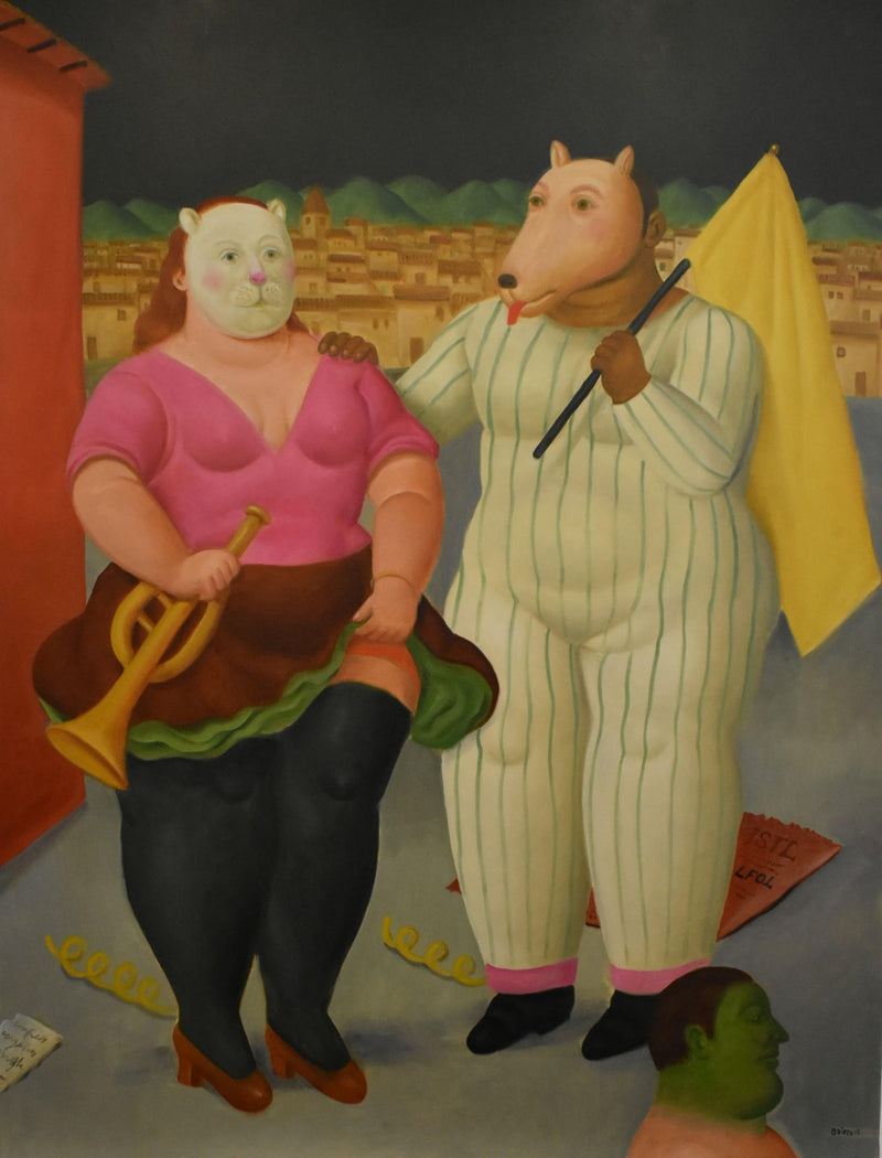 Secretos Del Carnaval (Original) by Fernando Botero, 2016 oil on canvas