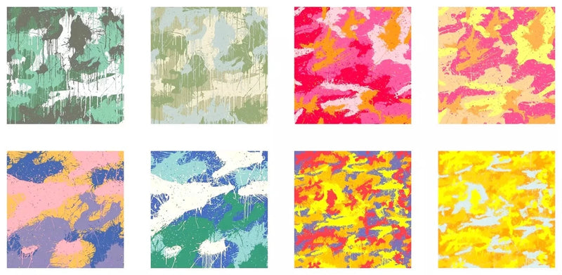 Camo Splash by Mr. Brainwash, 2022 screen print on paper