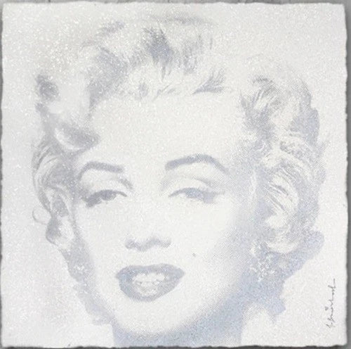 Diamond Girl (Marilyn Monroe) (Silver) (Diamond Dust) by Mr. Brainwash, 2016 2-color screen print on paper with diamond dust
