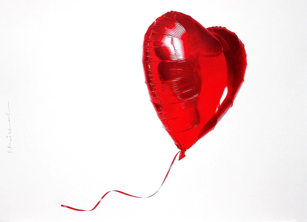 Follow Your Love (Red) by Mr. Brainwash, 2019 3-color screen print