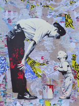 NOT GUILTY (ORIGINAL) BY MR. BRAINWASH (30 X 22 INCHES)
