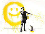 SPRAY HAPPINESS (YELLOW) BY MR. BRAINWASH