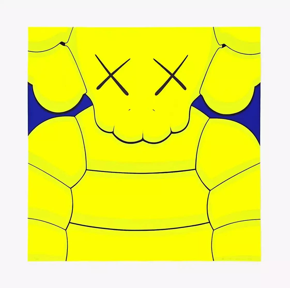 What Party (Yellow) by Kaws by Artists Misc., 2020 screenprint in colors on Saunders waterford 425 hp hiwhite paper