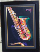 JR Saxophone (Original) By Peter Max