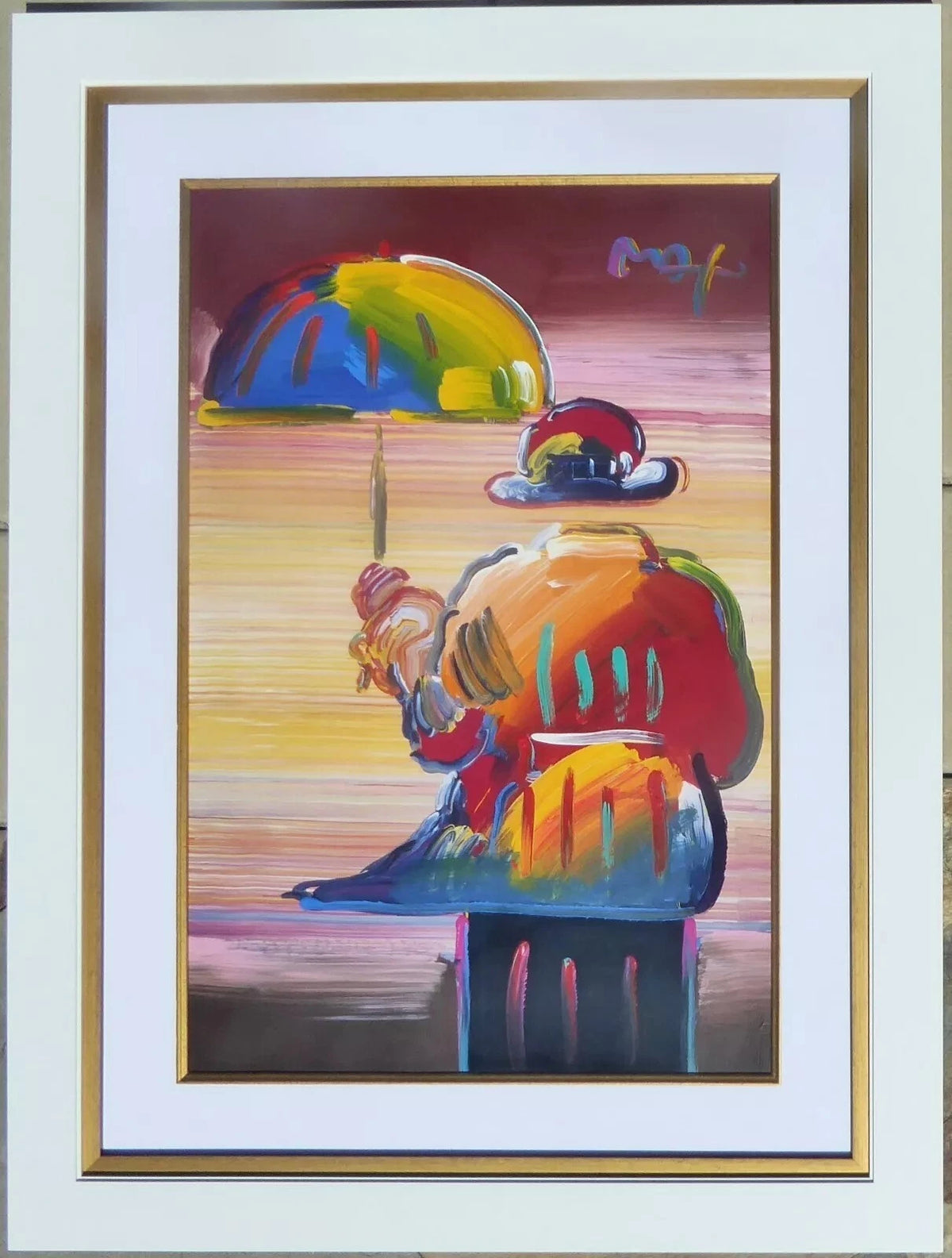 UMBRELLA MAN 2010 (ORIGINAL) BY PETER MAX