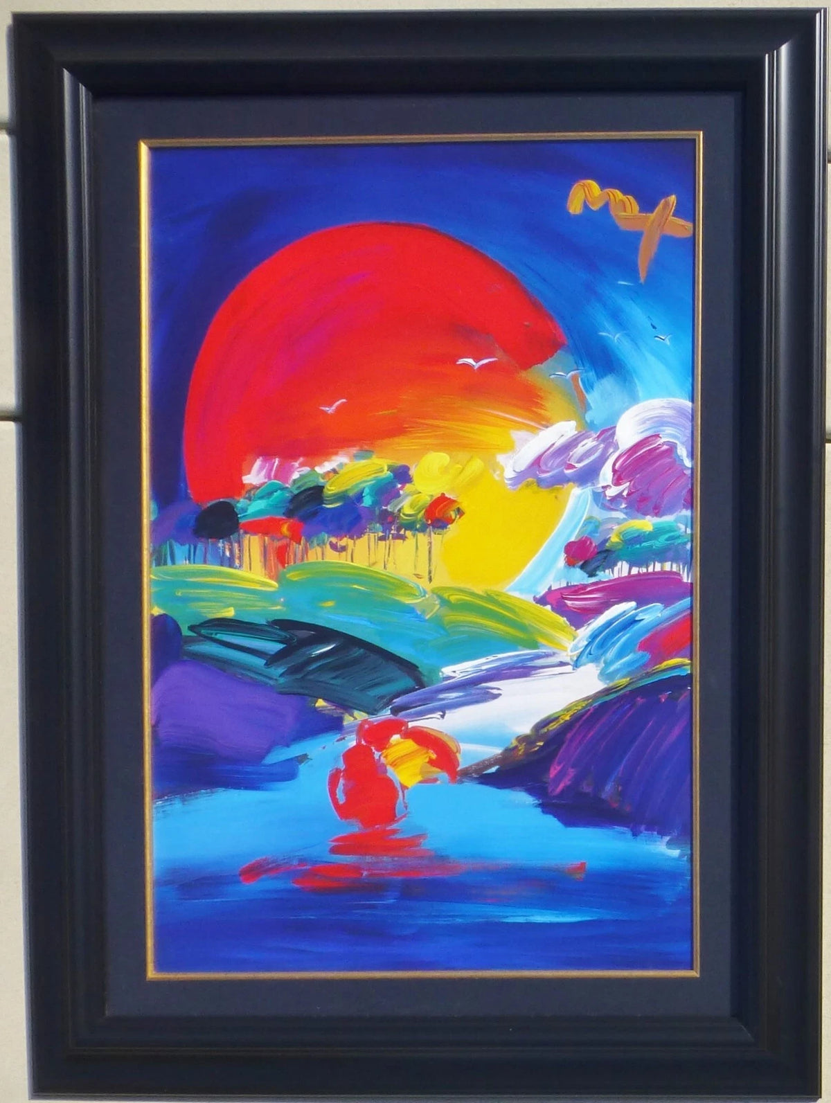 Without Borders II (1990'S) by Peter Max, 1991 unique acrylic on paper