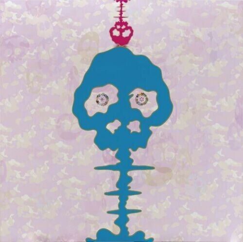 Time Bokan (Camoflage Pink/blue) by Takashi Murakami, offset lithograph edition