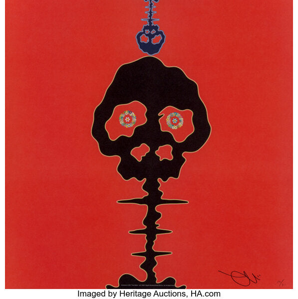 Time Bokan (Red/black) by Takashi Murakami, offset lithograph edition