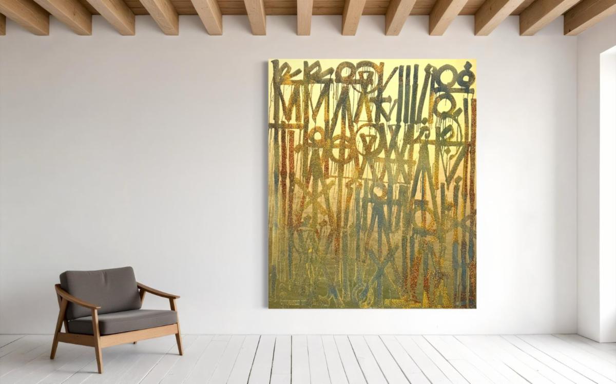 Untitled Gold 2025 by Retna