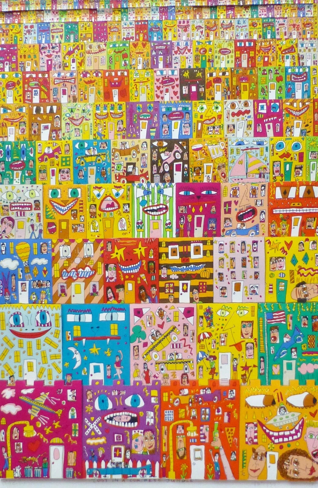 Lost In A Concrete Jungle By James Rizzi (1990)