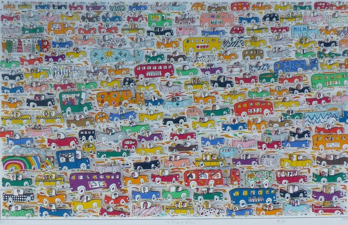 Traffic Cars By James Rizzi (1988)