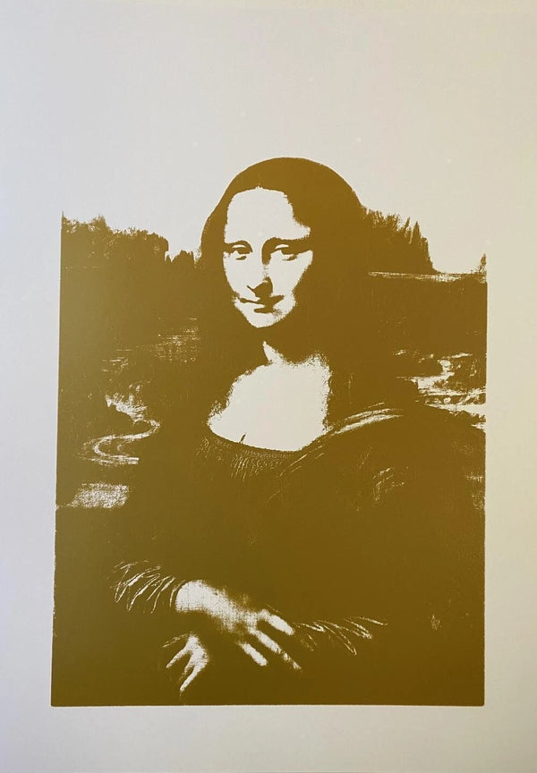 MONA LISA GOLD/WHITE (da Vinci's) BY ANDY WARHOL FOR SUNDAY B. MORNING
