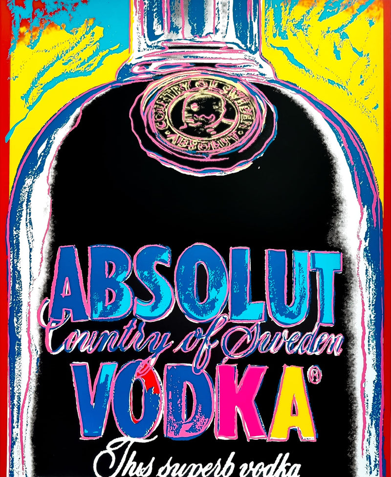 Absolute Vodka by Sunday B. Morning, screen print on museum board