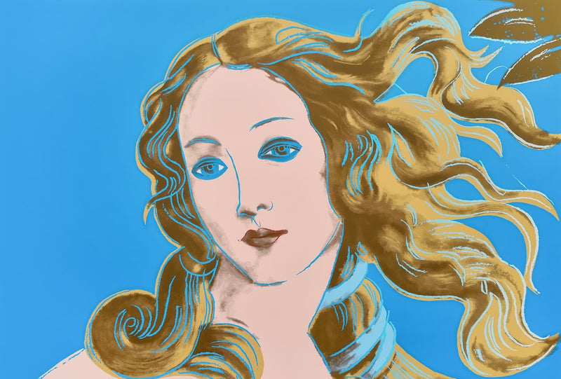 Birth of Venus (Blue) 11.319 by Sunday B. Morning, screen print on museum board
