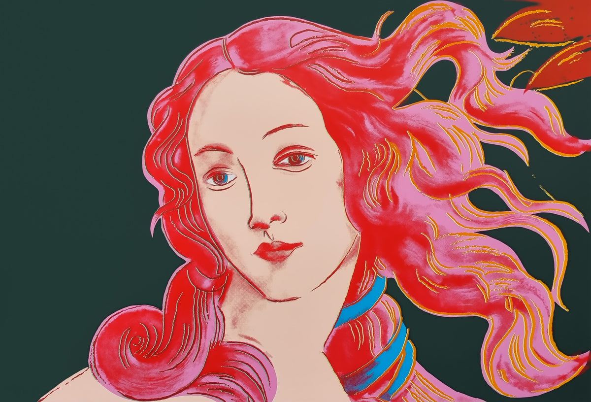 Birth of Venus (Red) 11.316 by Sunday B. Morning, screen print on museum board