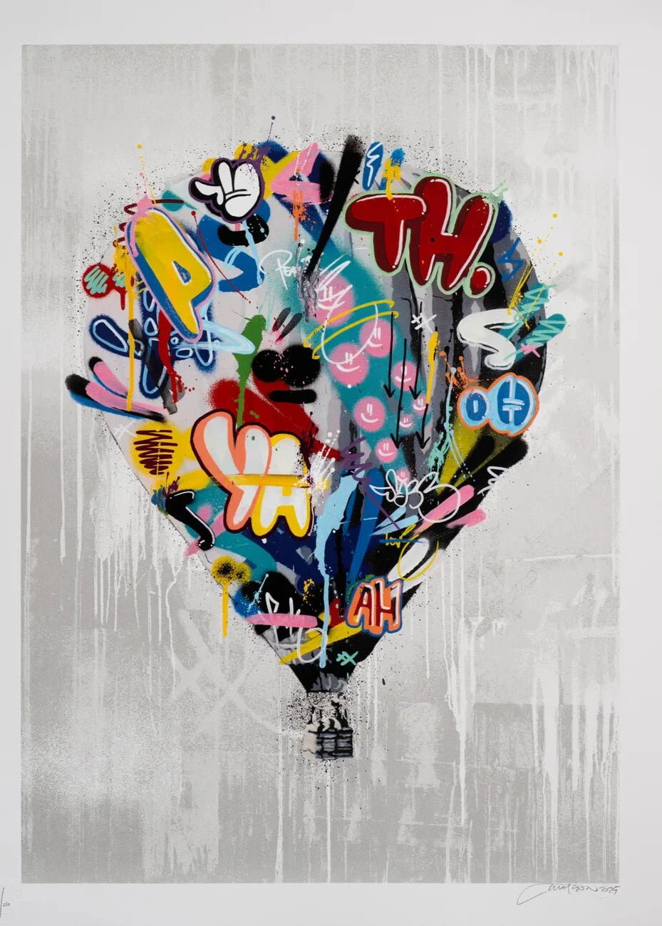 Balloon by Martin Whatson, 2025 28 color screenprint on 300 gram Somerset Satin paper