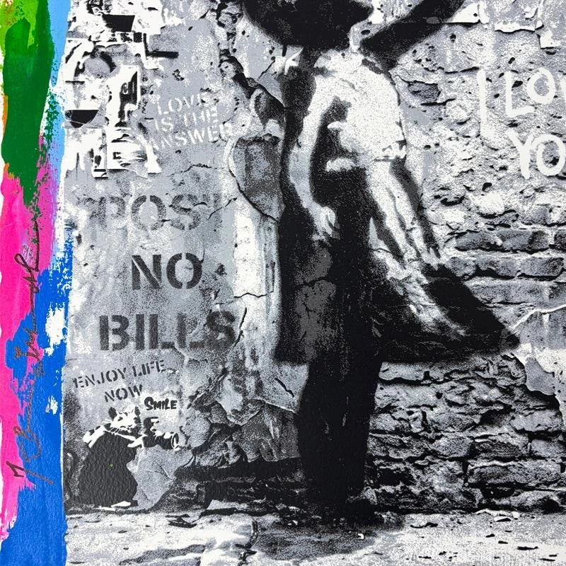 BALLOON GIRL (Original) By Mr. Brainwash (22 X 22 INCHES)